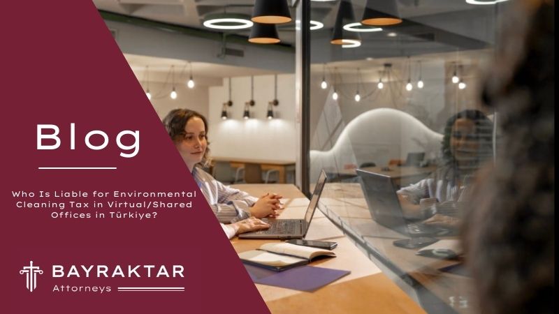 Modern shared coworking office interior in Istanbul with glass meeting rooms, reception desk, clean minimal design, business professionals working remotely with laptops, bright daylight, professional corporate atmosphere, wide landscape orientation, no text
