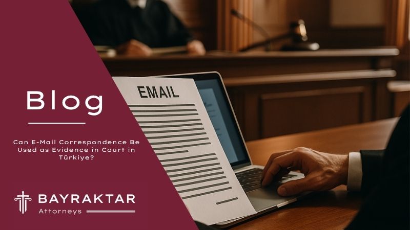 A lawyer examining printed e-mail correspondence in a Turkish courtroom, symbolizing the use of digital evidence and electronic communications in court proceedings.