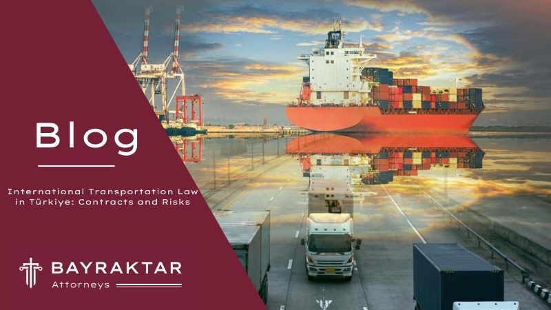 Cargo truck transporting containers at a port alongside a large container ship, representing international transportation in Türkiye