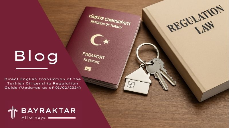 ["A Turkish passport, a regulation law book, a house-shaped keychain with keys, and the official Turkish Citizenship Regulation Guide PDF placed on a wooden desk.      Ask ChatGPT"]