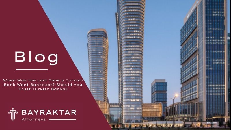 Modern banking district in Istanbul representing the strength and stability of the Turkish banking system for foreign investors