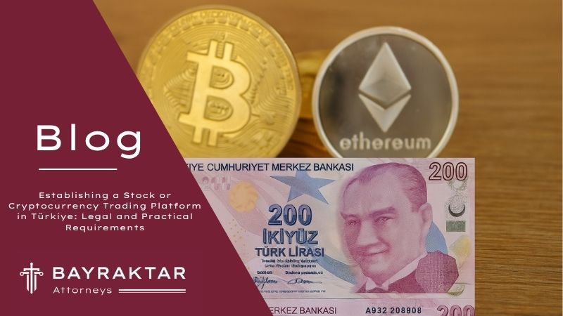["A composite digital photograph featuring physical Turkish 200 lira banknotes and a cryptocurrency-themed golden coin arrangement on a modern dark surface."]